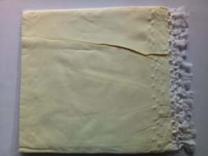 Bhagalpuri Dull Andi Chadar Plain Double Thread 54X100 inch Cream