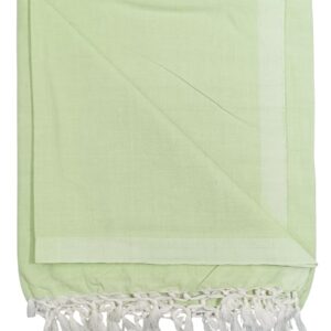 Bhagalpuri Dull Andi Chadar Plain Double Thread 54X100 inch Parrot Green