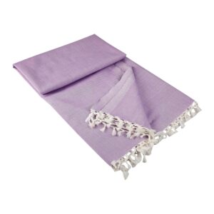 Bhagalpuri Dull Andi Chadar Plain Double Thread 54X100 inch Purple