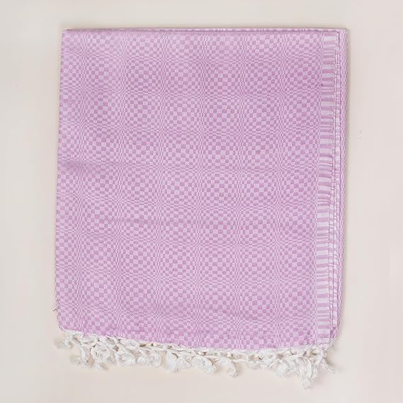 Bhagalpuri Designer Cotton Chadar 53x100 inch Purple - Image 4