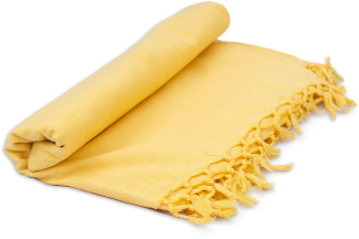 Bhagalpuri Dull Andi Chadar Plain Double Thread 54X100 inch Yellow - Image 4